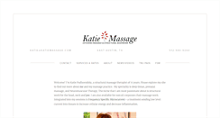 Desktop Screenshot of katiemassage.com