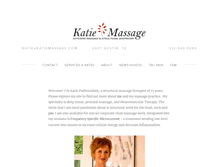 Tablet Screenshot of katiemassage.com